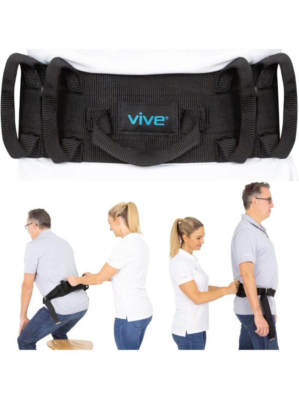 Transfer Belt with Handles for Patient Safety - Bariatric, Elderly, Physical